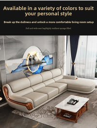 Nordic, leather, sofa, minimalist, living room, furniture, Italian, modern, minimalist