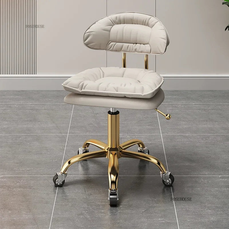 Italian Professional Barber Chairs for Beauty Salon Furniture Barber Chair Minimalist Lift Backrest Salon Chair for Hair Stylist