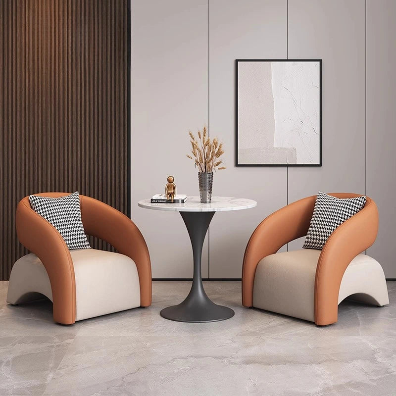 Living Room Chairs Modern Upholstered Armchair Accent Lounge Chair Comfortable Home Furniture Hotel Lobby Reception Salon