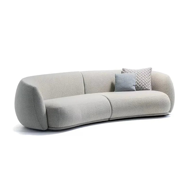 Modern design, size soft Booker curve sofa, living room combination sofa
