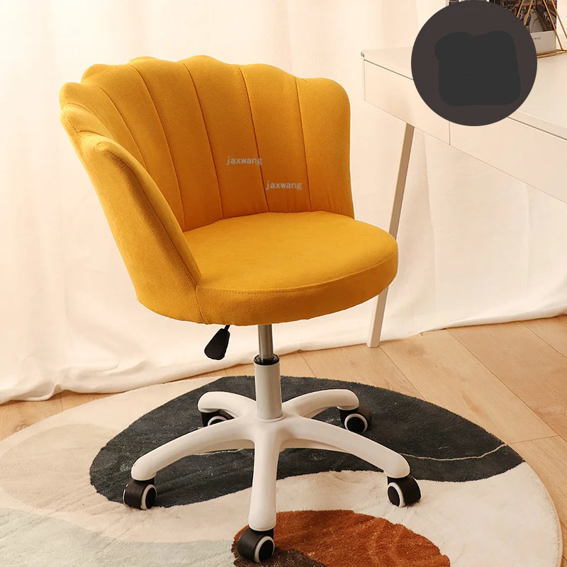 Nordic Leisure Backrest Computer Chair Luxury Bedroom Armchair Modern Office Chair Living Room Furniture Swivel Chair L K
