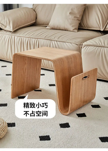 New N-Shaped Coffee Table: Nordic Creative Solid Wood Living Room Sofa Side Table, Bedroom Corner Table & Balcony Coffee Table