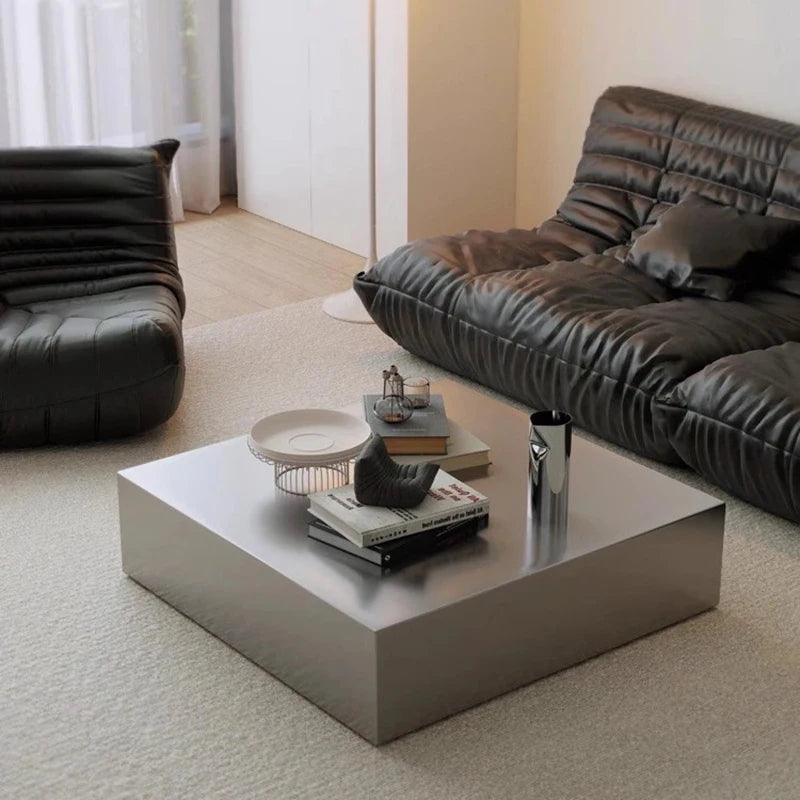 Unique Modern Coffee Table Metal Aesthetic Simple Living Room Decoration Coffee Table Center Italian Meubles Salon Furniture