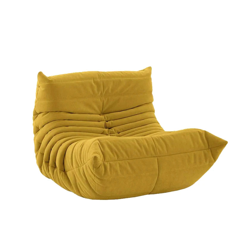 Collection house designer togo floor-to-ceiling single sofa Nordic balcony study lazy caterpillar Internet celebrity cream sofa