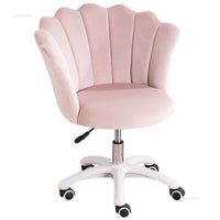 Rotatable Velvet Office Chair for Company Modern Soft Backrest Chair with Wheels Simple Creative Office Chairs for E-sports Room