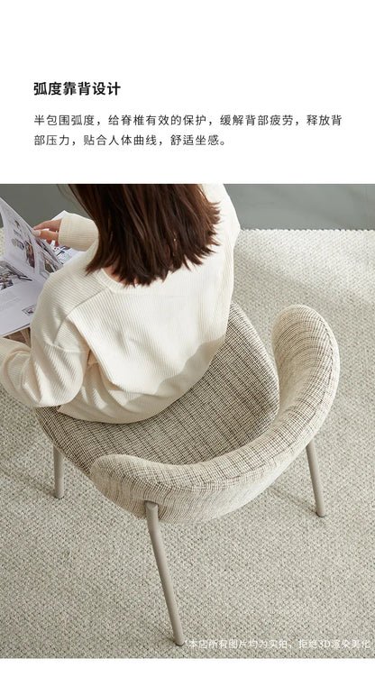 Clear Lounge Dining Chairs Comfortable Bedroom Vanity Dining Chairs Replica Mobile Sillas Para Comedor Postmodern Furniture