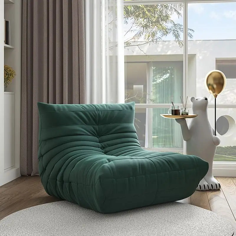 Luxury living room sofa soft suede oversized chair lazy sofa modern living room net red caterpillar technology cloth sofa