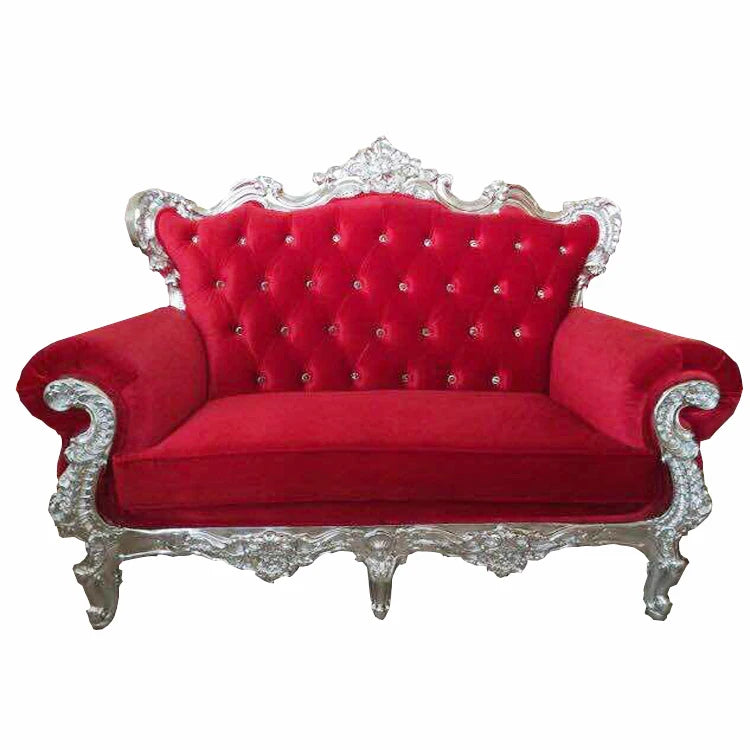 All White Antique King High Back Royal Sofa Baroque Queen Beauty Pedicure Large Acrylic Seat