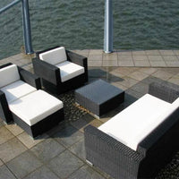Outdoor Coffee Table Garden Sofas Combination Leisure Nordic Lawn Garden Sofas Simple Pe Rattan Furniture Sofá Jardín MHHYSF
