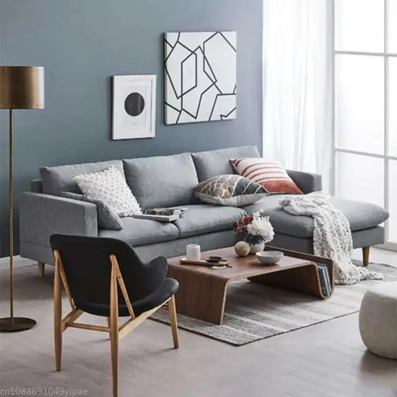 Creative Minimalist Modern Japanese Ash Log Style Solid Wood Coffee Table Small Apartment Living Room Home Tatami Furniture