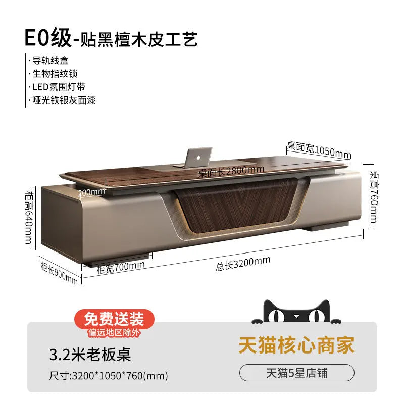 Multi-functional design Boss CEO Desk High end modern luxury Computer desk office table escritorios de computadora furniture