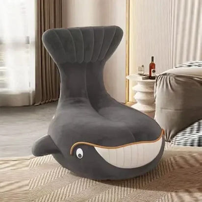 ss7304 Shark Swivel Chair Animal Leisure Small Apartment Simple Home Whale Sofa