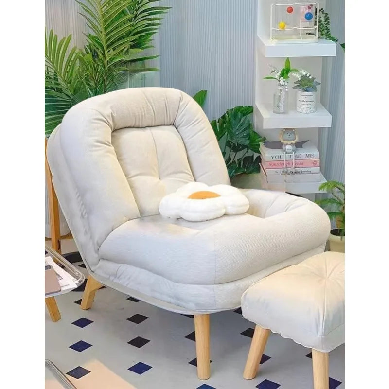Sofa reclining small sofa single nap leisure chair bedroom reading recliner household simple lazy sofa