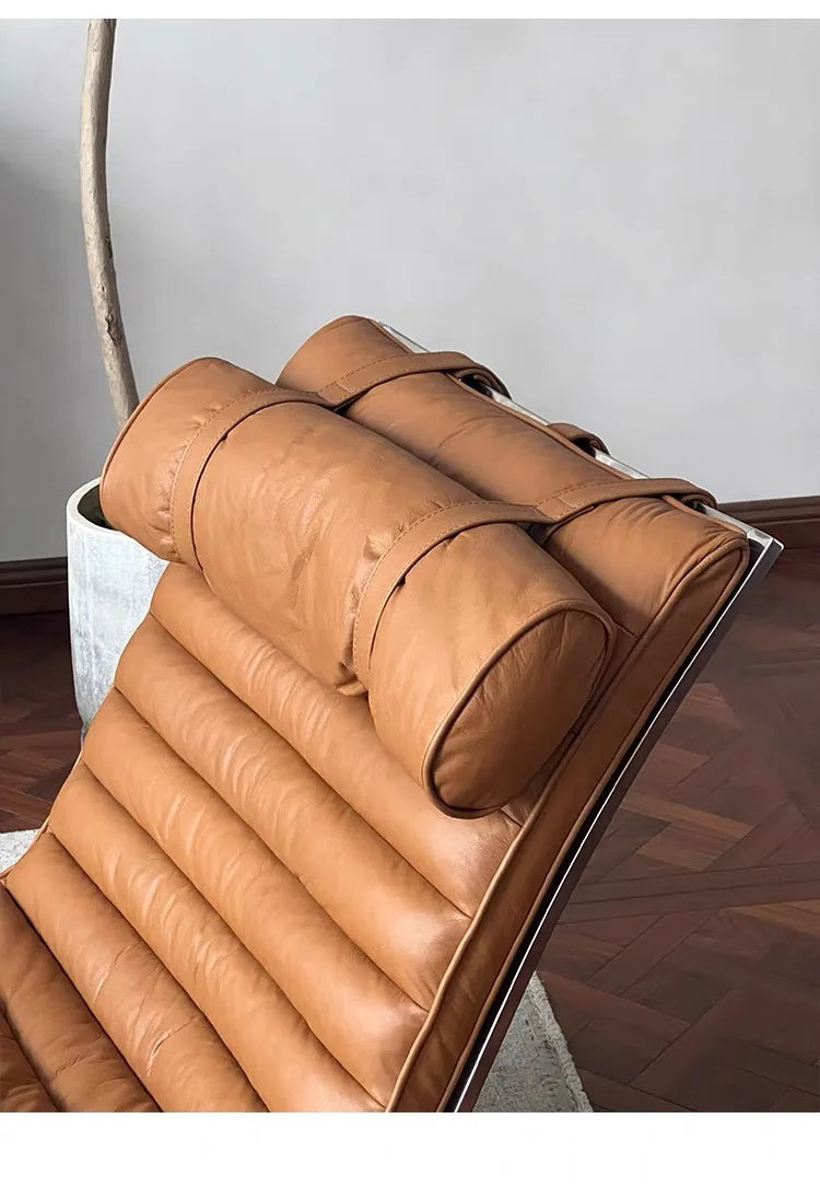 Retro Iron Sofa Chair, Antique Style Stainless Steel Leisure Chair, Family Living Room Balcony, Casual Italian Minimalism