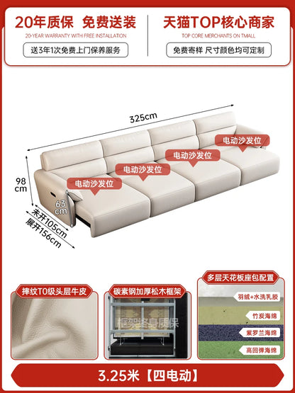 Minimalist Modern Sofa Electric Adults Cushion Comfortable Double Sofa Floor Apartment Divani Da Soggiorno Home Accessories