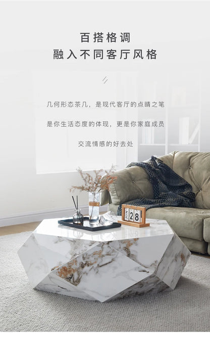Modern Nordic Marble Table Bedroom Luxury Aesthetic White Coffee Table Simple Vintage Articulos Para El Hogar Room Furniture