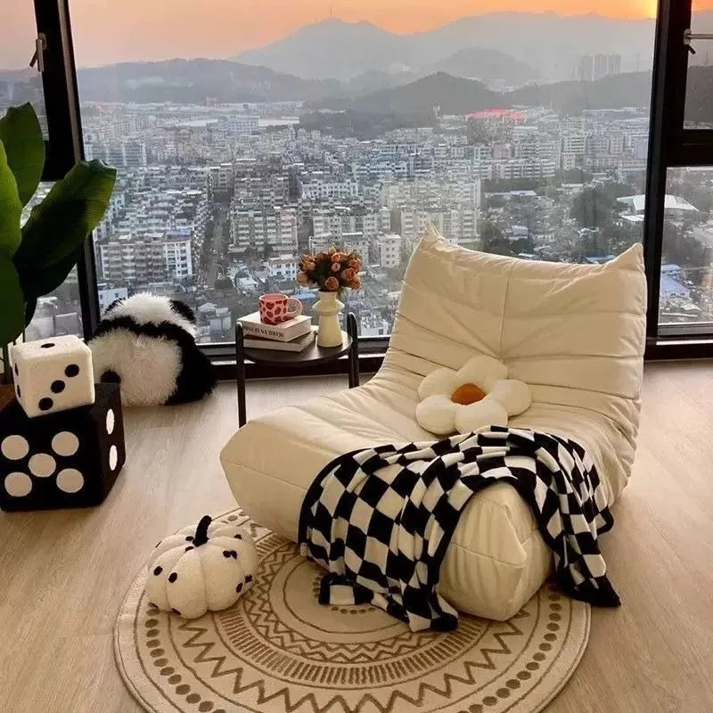 Caterpillar lazy sofa living room bedroom balcony tatami single sleeping comfortable and durable ins wind explosion