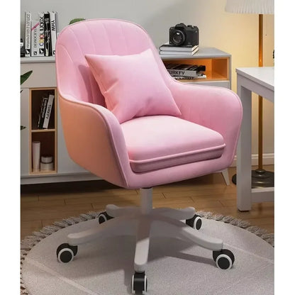 for modern velvet swivel office chair adjustable height ergonomic design elegant desk chair for home office work chair