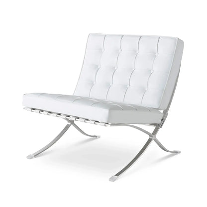 Nordic Bacelona Chair Single  Balcony Antique Metal Style Living Room Office Negotiation Chair Designer Leisure