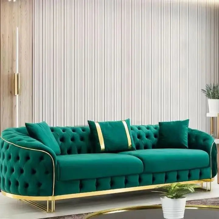 Modern Living Room Furniture Classic Apartment Interior Simple Design Fabric Sofa