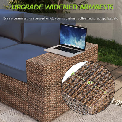 #Patio Furniture Sets Luxurious Outdoor Sofa Set Furniture All Weather Garden Rattan Furniture Wicker Outdoor Rattan Sofa