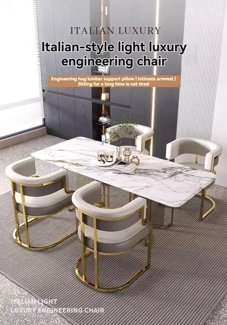 Luxurious modern simple leisure chairs dining chairs home negotiation chairs fashion makeup chairs tea table chairs