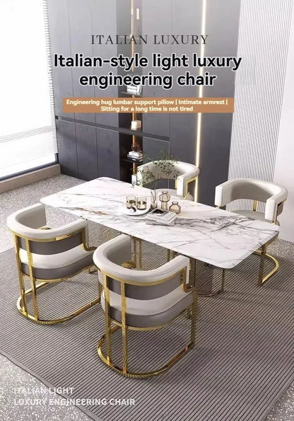 Luxurious modern simple leisure chairs dining chairs home negotiation chairs fashion makeup chairs tea table chairs