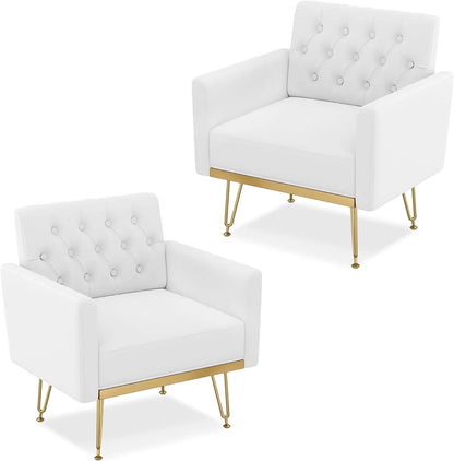 Accent Chair for Living Room, Comfy Oversized Velvet Upholstered Arm Chairs, Mid Century Modern Reading Single Sofa Side Chair