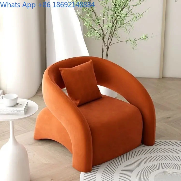 Lazy Single Chair Minimalist Lounge Sofa for Living Room Balcony Small Space