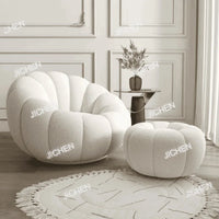 JC Lazy Pumpkin Sofa Sleepable and Reclining Lounge Chair Living Room Small Apartment Swivel Sofa Chair