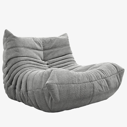 Lounge Bean Bag Chair for Adult Armless Lazy Floor Sofa Fireside Chair for Living Room Gaming Room Bedroom Soft Corduroy Couch
