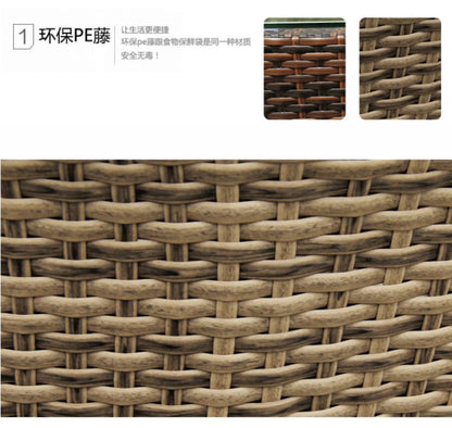 Outdoor round rattan sofa combination curved living room sofa