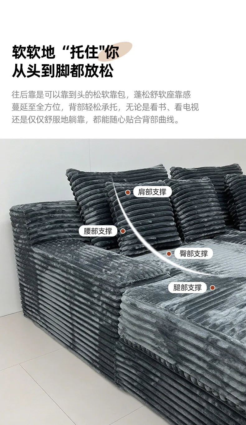 Wholesale Modern Living Room Furniture L-Shaped Compression Sofa Bed Combination