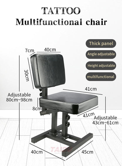 TAIDU Multi Functional Tattoo Chair Leathery Back Adjust Tattoo Salon Chairs Steel Frame Lift Tattoo Bench For Tattoo Artist
