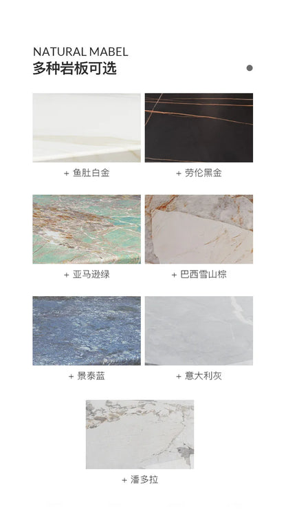 Living room creative water chestnut rock slab coffee table luxury tea table Nordic modern simple diamond rock slab coffee table
