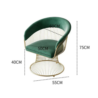 Simple cream-style swivel chair, compact light luxury sofa chair, suitable for small living rooms, balconies and home use