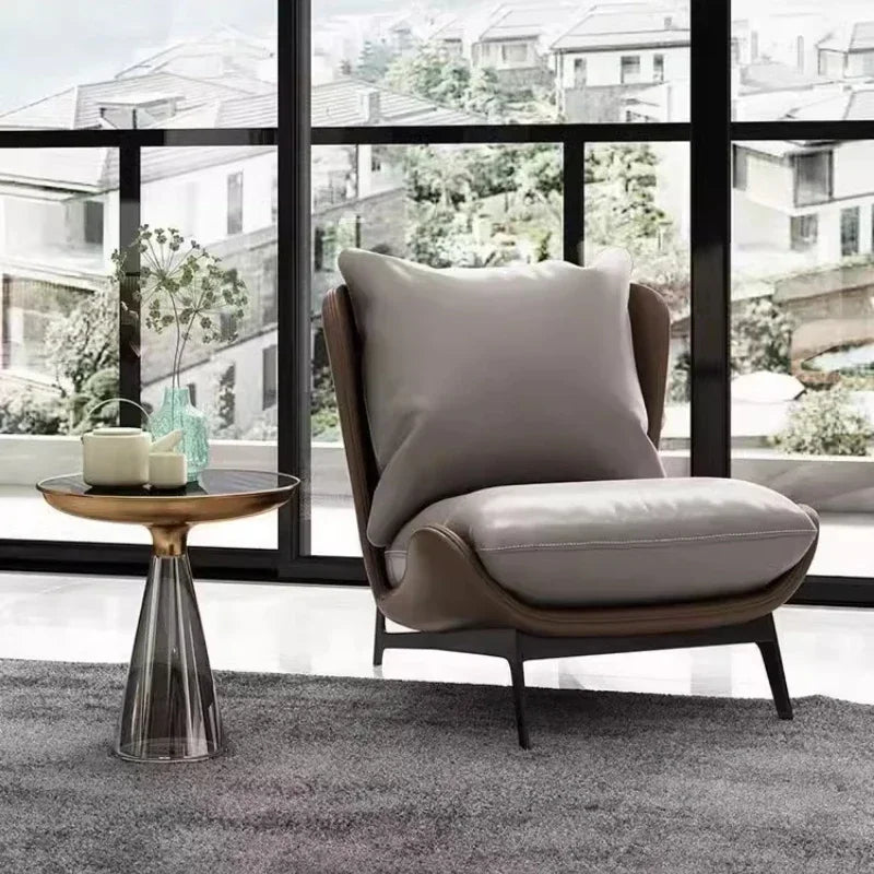 Single Chair Sofa Dining Armrest Chairs Black Yellow Upholstered Armchair Living Room Upholstery Replacement Salon Furniture