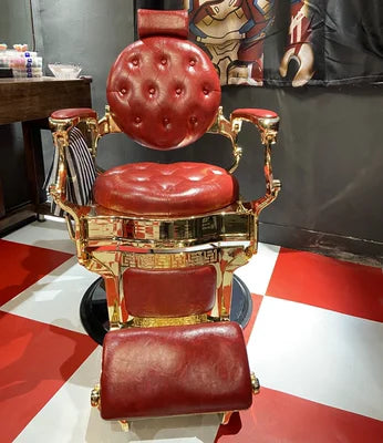 HT hairdressing special large chair barber shop hair cutting retro chair