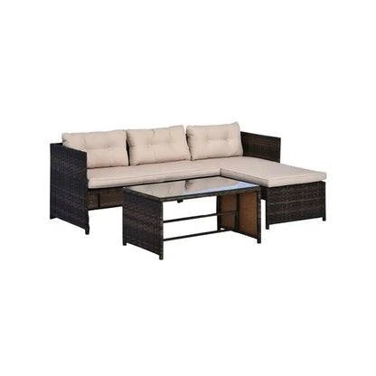 Outdoor Pieces Patio Furniture Set for Garden and Yard, Comfortable Seating, Durable Design