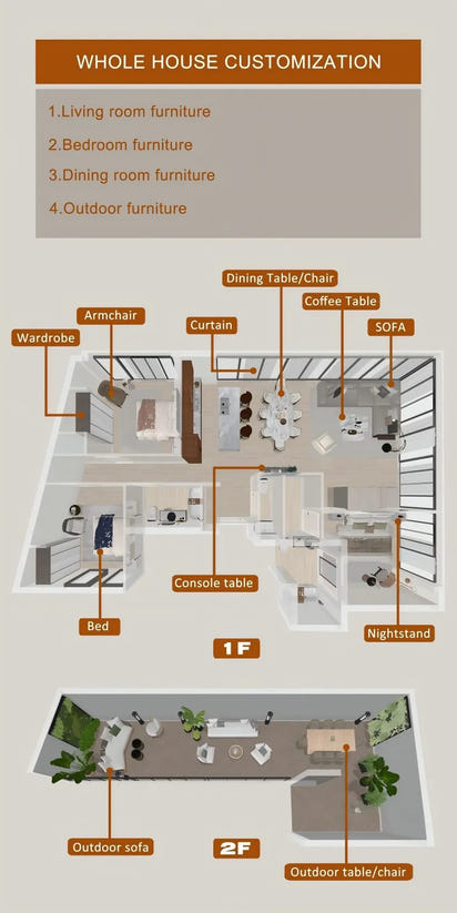 Italian Modern Simple Light Luxury Style Villa Household Solid Wood Frame Living Room Leather Sofa Set