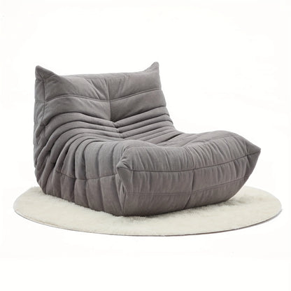 Ergonomic Memory Sponge Bean Bag Chair - Comfortable adult suede lounge chair for reading and gaming, perfect for home decor