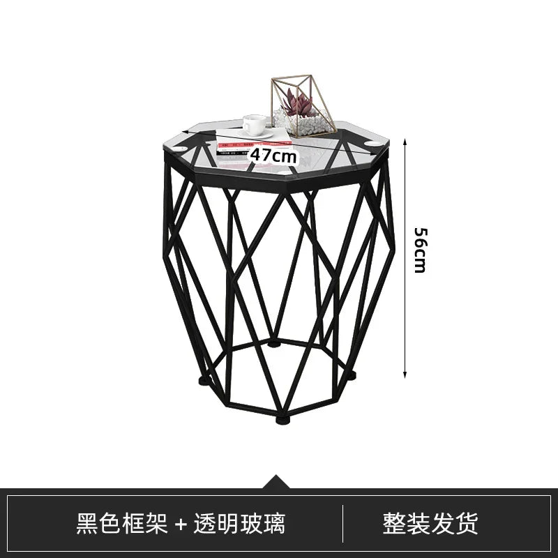 S Nordic Aesthetic Coffee Table Clear Simple Unique Designer Decoration Side Table Standing Lounge Couchtisch Salon Furniture