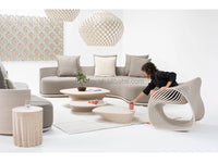 Wood parameter furniture living room contemporary design rocking chair classic single solid wood slice combination seat