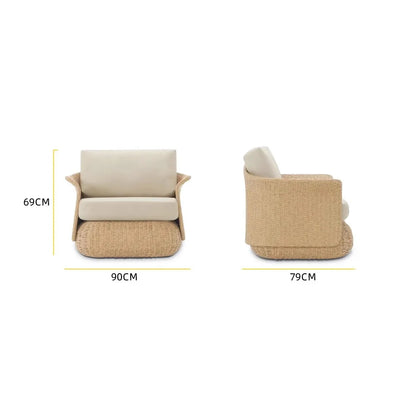 Outdoor Outdoor Terrace Villa High-grade Dining Chair Creative Rattan Chair Outdoor Rattan Chair