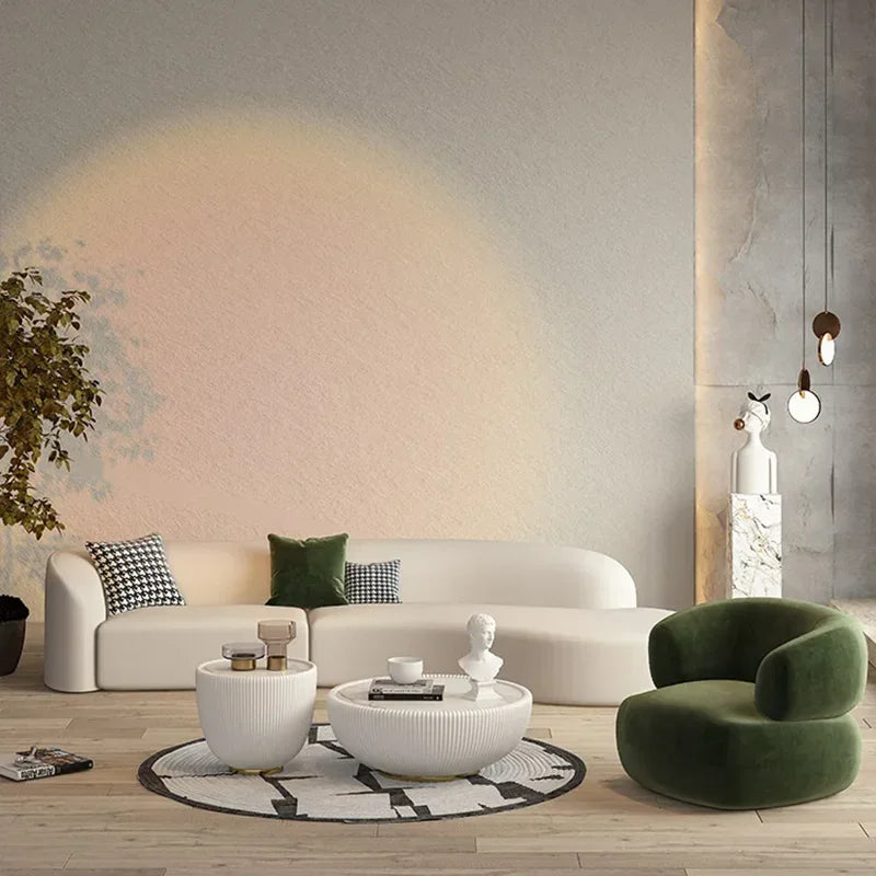 Accent Canape Curved Living Room Sofasv Japandi Postmodern Elegantes Design Cloud Backrest Bedroom Lazy Divano Trendy Furniture