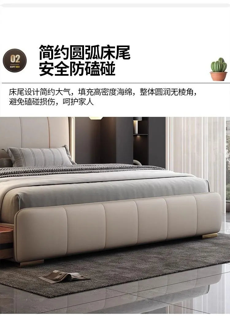 180x200 cm Double bed frame king size frame headboard with 3 drawer storage luxury home bedroom bed queen cama king furniture