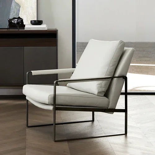 Leisure Complete Cushion Chair Living Room Leather Unique Lazy Makeup Chair Reading Design Throne Woonkamer Stoelen Decor