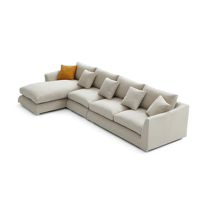 Light Luxury Home Sofa Recliner Design Fabric Sofa Set Corner Living Room Combination Sofa