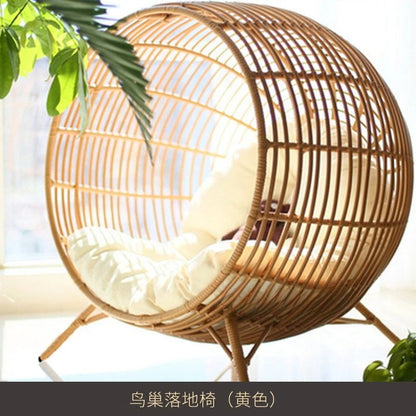 Internet celebrity swing outdoor balcony lazy hanging chair rattan nest cradle