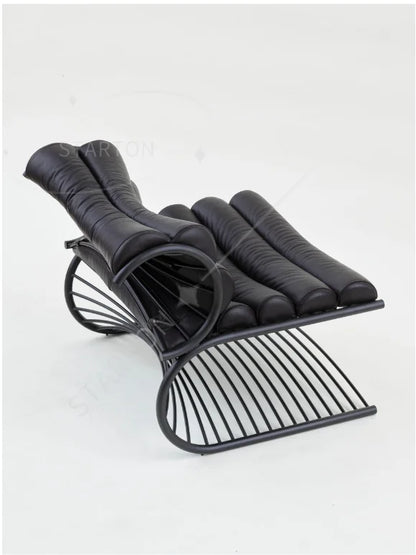 Nordic Designer Single Back Leisure Chair Creative Hardware Special-Shaped Ergonomic Model for Home and Living Room